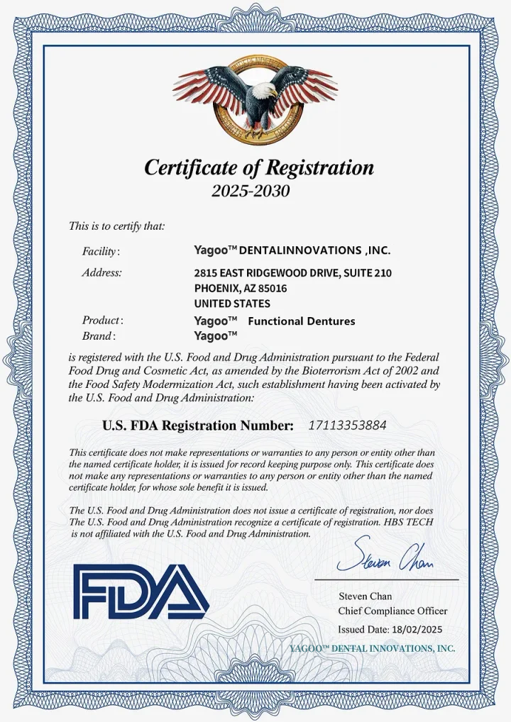 Yagoo™-Custom-Fit Full Functional Dentures image Yagoo™-Custom-Fit Full Functional Dentures